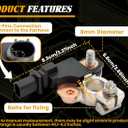 38920-TR0-A02 Battery Current Sensor Compatible with Honda Civic CRV Acura ILX RDX ILX Hybrid 2012-2018, Battery Sensor Replaces Number 38920-TR0-A01
