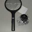 YISSVIC Electric Fly Swatter Bug Zapper Racket 4000V LED Screen Dual Modes Fly Zapper Rechargeable for Indoor Home Office Backyard Patio Camping (Black-1 Pack)