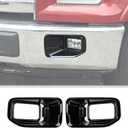 JWWY Front Foglights Fog Light Fog Lamp Covers Embellishment Garnish Trim Fit for 2015-2020 Ford F150 Exterior Accessories ABS Black 2PCS