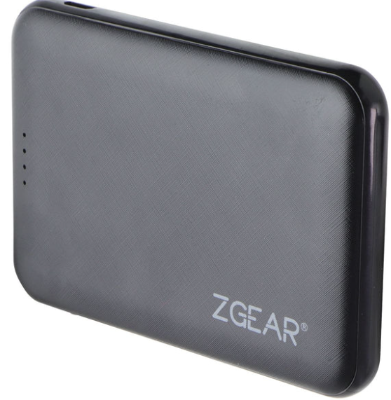 Zgear Slim power bank with DUAL Charging Ports 5000 mah