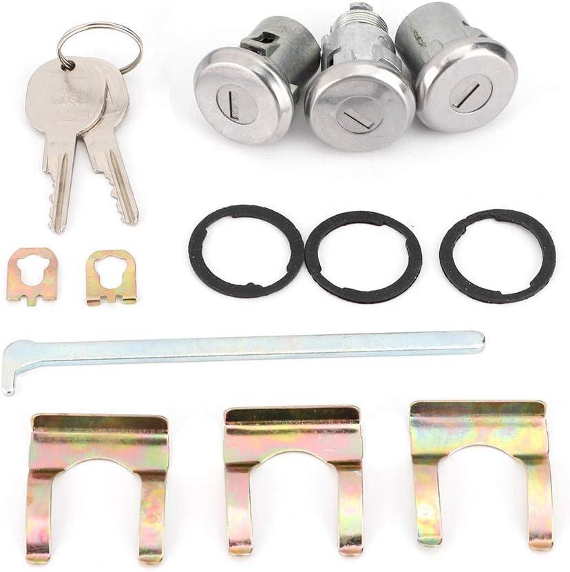Door Trunk Key Kit, 654394765282 Cutlass Door Trunk Key Lock Set Replacement Fits for Door & Trunk Locks - Round Head Keys