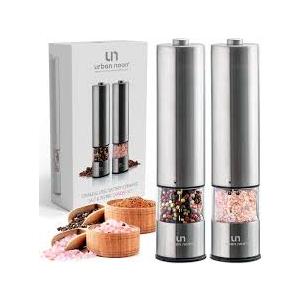 Electric Salt and Pepper Grinder Set