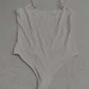 SUUKSESS Women Sexy Square Neck Thong Bodysuit Backless Cami Bodysuit Top S