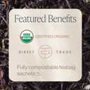 Rishi Tea Earl Grey Tea - Organic Sachet Tea Bags, Pure Black Tea with Bergamot Oil, Energizing & Caffeinated - 50 Count (EXP 12/11/27)