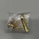 QCAA Solid Brass Mortise Door Bolt, Polish Brass, 1 Pack, Made in Taiwan