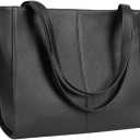 Women’s Leather Work Tote with 14" Laptop Sleeve, Large Business Handbag