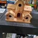 Handmade Hummingbird House - Large Bird House for Garden/Courtyard/Backyard Decor - Room for 6 Bird Families