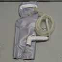 CIRCA AIR Bedside Shower - 2.5 GL Silver Portable Water Shower Bag For Hair Washing In Bed. Use With Inflatable Hair Washing Basin, Shampoo Basin, Bathtub For Elderly