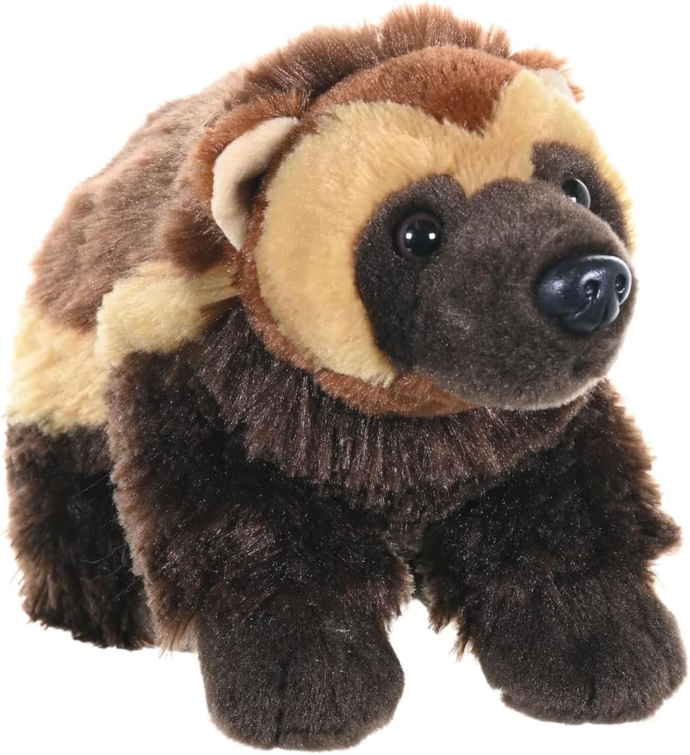 Wild Republic Wolverine Plush, Stuffed Animal, Plush Toy, Gifts for Kids, Cuddlekins 12 Inches, Multicolor