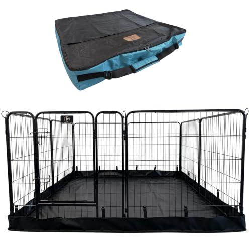 PJYuCien Puppy Playpen Plus Storage Bag with Bottom, 8 Panels 31.3" H