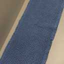 AMOAMI Upgraded Waffle Runner Rug Super Absorbent Non Slip Bath Mats for Bathroom Floor Washable Bathroom Runner Rug with Tassels, Ideal for Hallway Bedroom Laundry Room, Blue, '(17" x 45")