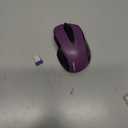 TECKNET Wireless Mouse, 2.4G Ergonomic Optical Mouse, Computer Mouse for Laptop, PC, Computer, Chromebook, Notebook, 6 Buttons, 24 Months Battery Life, 2600 DPI, 5 Adjustment Levels - Purple