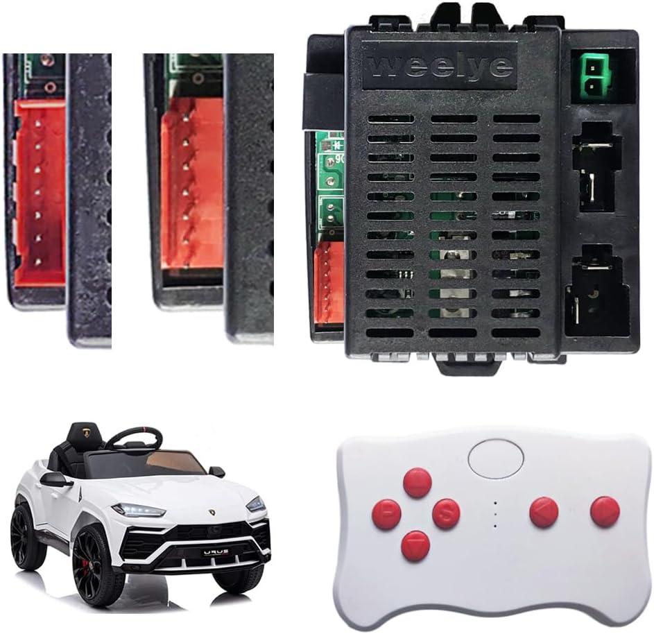 JRRXM 12Volt Weelye RX23 RX18 RX43 2.4G Bluetooth Receiver Control Box Speed Controller Circuit Board Conversion Kit for Power Wheels Upgrade,Kids Ride On Toys Car Replacement Parts Accessories