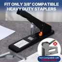 Deli Staples, Premium Heavy Duty Staples for Heavy Duty Staplers, 3/8'' Length, 70 Sheet Capacity, 100/Strip, 5000/Box