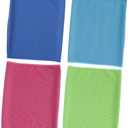 Healifty 4pcs Microfiber Cooling Towels for Neck, Soft Breathable | Lightweight Compact Sweat Absorbing Design, Travel Cycling Use, Opp Packaged Set for Yoga and Camping