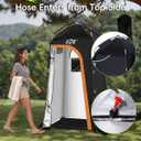 Large Shower Tent, Portable Privacy Tent with Mesh Floor & Carrying Bag, Lightweight & Sturdy, Easy Set Up, Portable Changing Room for Camping & Hiking, Fishing, Beach