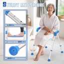 Folding Shower Chair for Elderly and Disabled, Shower Chair for Inside Shower, Foldable Bath Chair for Seniors, Travel Portable Collapsible Shower Seats for Adults