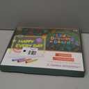 16" Led Drawing Board for Kids Rechargeable, Portable Doodle Glow LED Note Board with 7 Colors, Light Up Acrylic Dry Erase Lumi Board with Stand, Valentines Day Gifts Boys & Birthday Gifts(White) (1PACK)