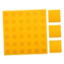 4pcs PVC Blind Tactile Paving Tiles for Sidewalk Safety Anti-Slip Floor Stickers with High Visibility Guide Boards for Visually Impaired