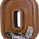 Wooden Letter Piggy Bank for Kids Larger Letter Piggy Bank for Boys and Girls Personalized Piggy Bank Initial Coin Bank Wood Kids Money Bank for Birthday and Festival