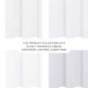 NICETOWN 100% Blackout Window Curtain Panels, Cold and Full Light Blocking Drapes with Black Liner for Nursery, 84 inches Drop Thermal Insulated Draperies (White, 2 Pieces, 52 Wide Each Panel)