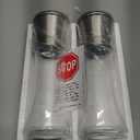 Home EC Premium Stainless Steel Sea Salt and Pepper Grinder Set of 2 - Adjustable Ceramic - Tall Glass Salt and Pepper Shakers - Kitchen Spice Mill W/Funnel & EBook