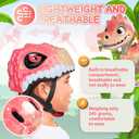 DOJASOHILMI Toddler/Kids Bike Helmet for Boys Girls Adjustable Kids Helmet 3D Lightweight Ventilation and Multi-Sports Scooter Cycling Roller Balance Bike