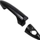 Black Front Right Passenger Side Exterior Door Handle Outer Handle Compatible with Hyundai Accent 2012-2017 826611R000