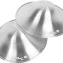 The Original Silver Nursing Cups, Nipple Shields for Nursing Newborn, Nipple Protector for Breastfeeding, Nipple Covers Breastfeeding, No Need Nipple Cream, Newborn Essentials Must Haves (2 Count (Pack of 1))
