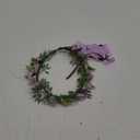 Girl Purple Flower Crown - Traditional Round Rose Headband Elegant Headpiece Purple Flowers And Green Leaves Accessories Renaissance Festival Birthday Party Headband Wedding Shoot