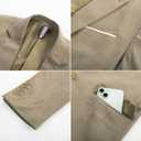 PJ PAUL JONES Mens Blazer Jackets Lightweight Casual Suits Stylish Sport Jacket for Men (Brown)