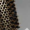 AIMIKE Round Hair Brush, Nano Thermal Ceramic & Ionic Tech, 2.1 Inch Barrel with Boar Bristles for Enhanced Texture, Golden, Hair Drying, Styling, Curling and Shine + 4 Free Clips