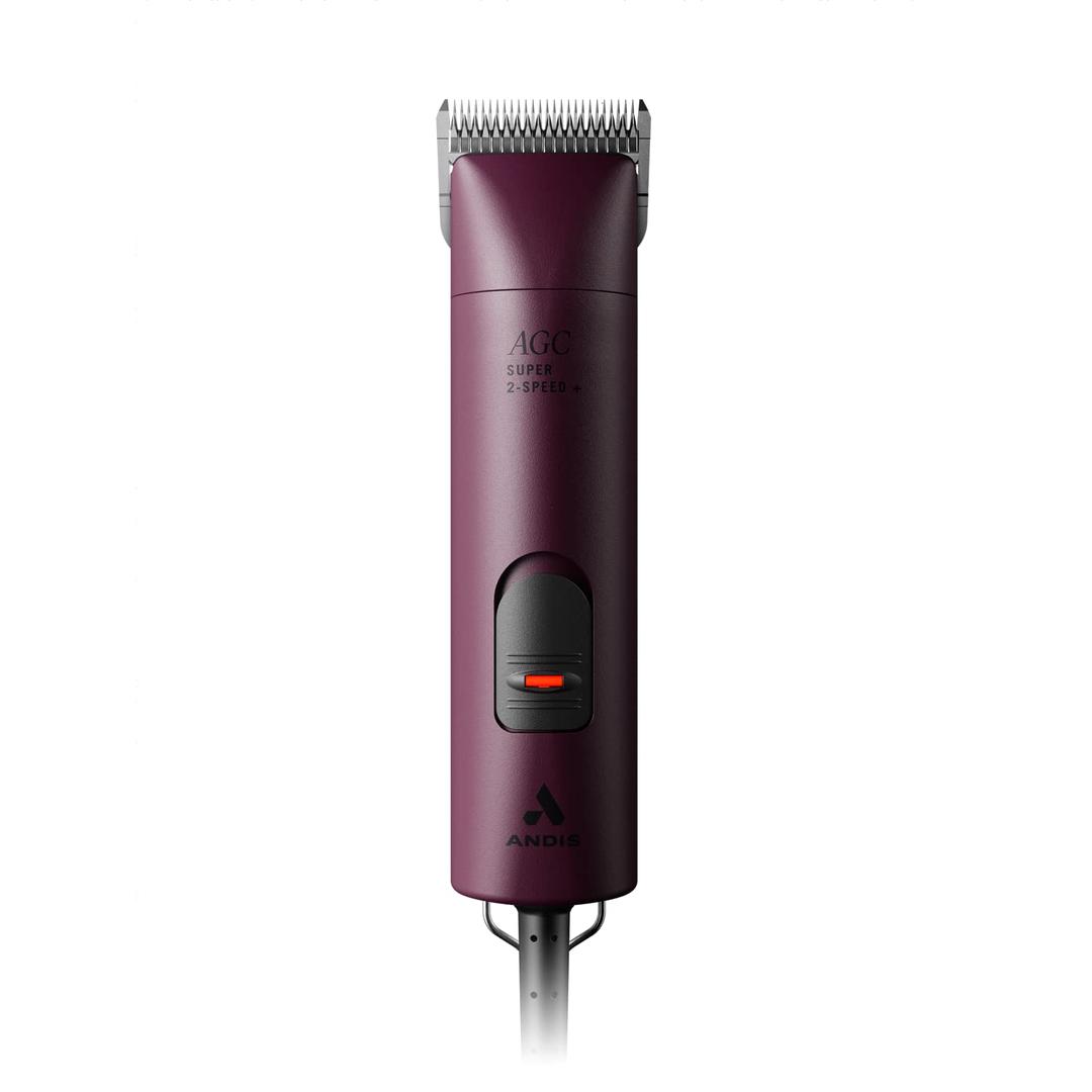 Andis Professional UltraEdge Super 2-Speed Detachable Blade Dog/Pet Clipper, Rotary Motor with Shatter-Proof Housing, Runs Calm & Silent, 14-Inch Cord, for All Dog Coats & Breeds, 120 Volts, Burgundy