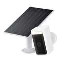 Wyze Battery Cam Pro with Solar Panel, 2K HDR Rechargeable Battery Outdoor/Indoor Security Camera Wireless, Color Night Vision, Integrated Spotlight & Siren, 2-Way Audio, Water Resistant, White