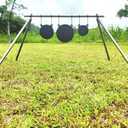 Steel Target Hanger, AR500 Steel Target Stand Kit & Hooks for 1 Inch EMT Conduit