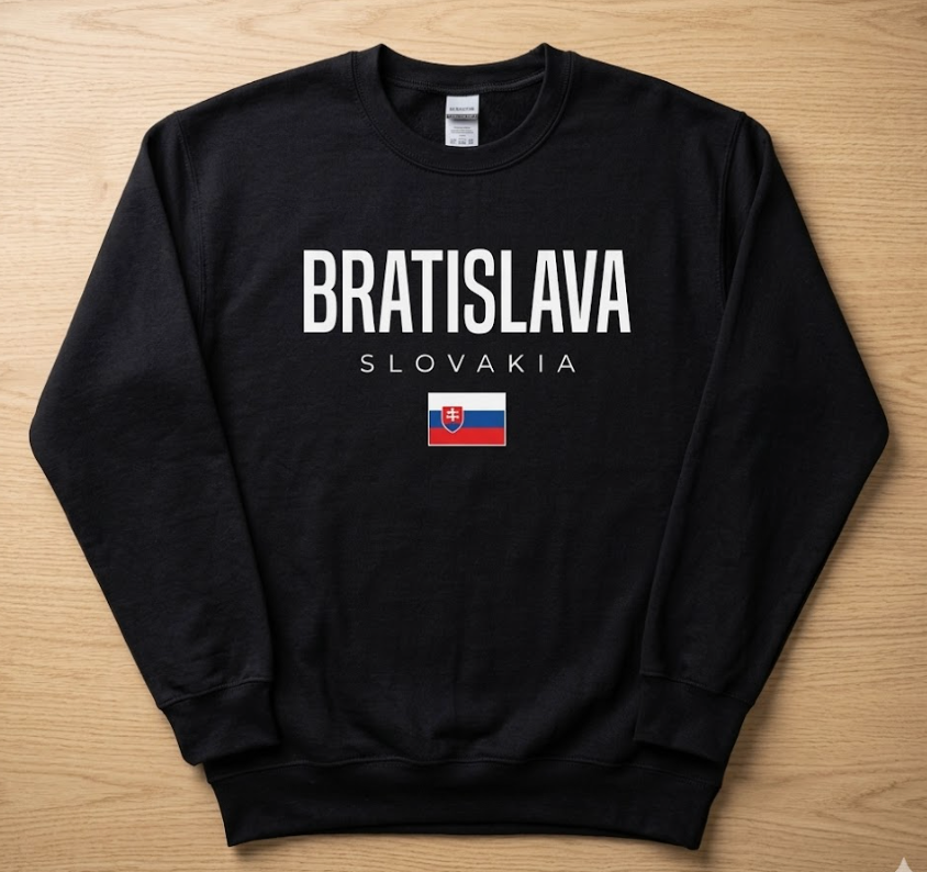 Bratislava Slovakia Sweatshirt S Black