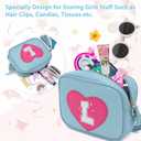 Birthday Gifts for Girl Initial Girls Purse Toddler Purse Kids Purses Toddler Girl Gifts Heart Purses for Girls Blue L