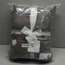 UGG Euphoria Faux Fur Throw Blanket, Oversized Soft Throw for Bed or Couch, Luxury Bedroom Decor, Plush Blankets, Machine Washable, 50-inch x 70-inch, Charcoal Grey