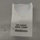 GAOY Mini UV Light for Gel Nails, Small Curing Light, Eggshell LED Nail Lamp, Fast Curing, White