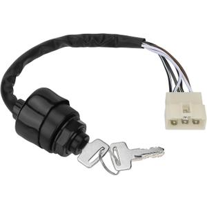 M MATI Ignition Key Switch 6Wires for Kawasaki Mule 2010 2020 2030 2500 2510 2520 500 520 550 1990-2004 Mule SX 2017-2023 Mule 4000 4010 2021-2023 27005-1146 27005-1191