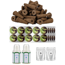 Hydroponics Seed Pod Kit: 80 Grow Sponges, 80 Pod Labels, 4 A&B Plant Food - Grow Anything Kit for Indoor Garden,Compatible with Hydroponics Growing System from All Brands