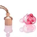 10pcs Rosebud Shape Car Air Freshener Perfume Bottle Car Hanging Diffuser Bottle Pendant Empty Bottle