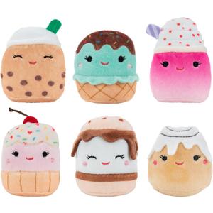 Squishville by Original Squishmallows Sweet Tooth Squad Plush - 2-Inch Bernice, Chanel, Cinnamon, Carmelita, Maya & Clara Plush - Toys for Kids