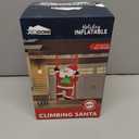 Joiedomi Hanging Christmas Inflatable Climbing Santa, Hanging Inflatable Christmas Decorations with Build-in LEDs, Blow Up Santa Yard Decorations for Xmas Party Indoor, Outdoor, Garden, Lawn Dcor