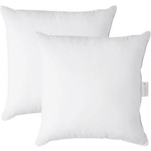 22x22 Pillow Insert - Pack of 2 White Decorative Pillow for Sofa Bed, Fluffy Inserts for Throw Pillows Covers for Bed,Euro Couch Pillows for Living Room