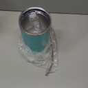 Toopify 30 oz Stainless Steel Insulated Tumbler Travel Mug with Straw Slider Lid, Cleaning Brush, Double Wall Vacuum (30 Mint)