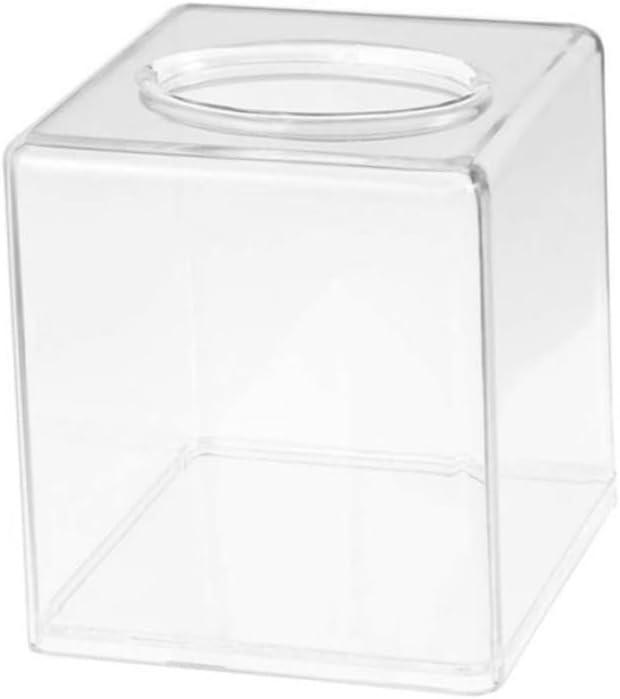 Acrylic Tissue Box Square Clear Facial Tissue Dispenser Holder Cover Napkin Organizer Box Cover