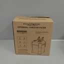 225GPH Canister Filter, External Aquarium Filter Ultra-Quiet Water Circulation Cleaning Machine with Media for Fish Tanks and Aquariums Up to 55 Gallons (225GPH)