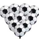 BinaryABC Soccer Balloons,Football Party Supplies,18 Inch,(10pcs)