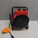 1500W Greenhouse Heater with Digital Thermostat, Outdoor Heater with Overheat Protection and 3-Second Rapid Heating Function, Outdoor Heaters for Patio Garage, Greenhouse, Flower House (Red)